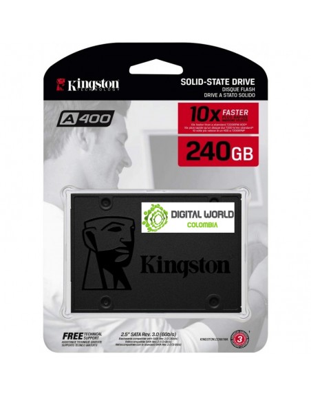 Disco Sólido Kingston A400 240Gb Sata3 SA400S37240G