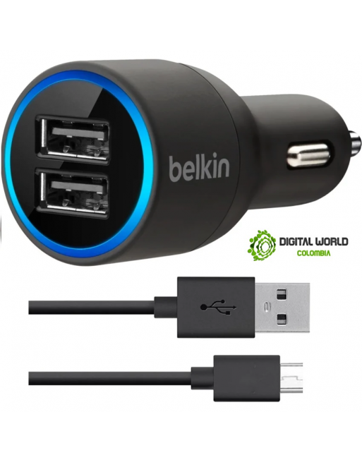 Cargador Belkin para auto dual USB-A 24W