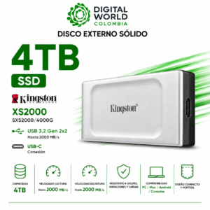 DISCO EXTERNO SOLIDO XS2000 4TB SXS2000/4000G