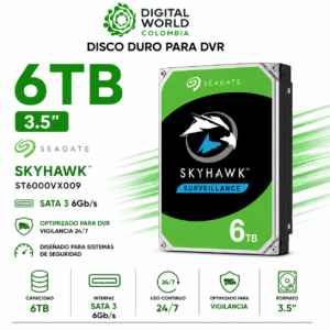 Disco Duro Dvr 6tb Seagate Skyhawk 5400Rpm 3.5" ST6000VX009