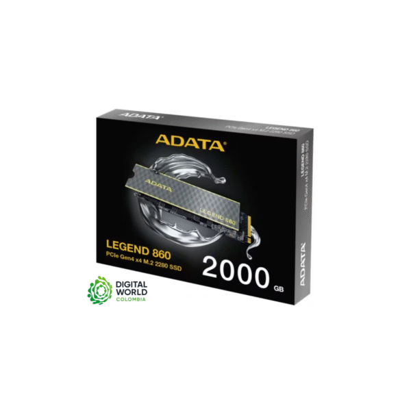 ADATA LEGEND 860 2TB PCIE GEN4X4 M.2 2280  SLEG‑860‑2000GCS