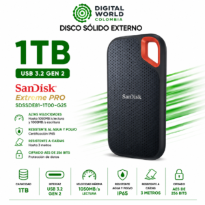 Disco Externo Sólido 1tb Sandisk Extreme Pro V2 SDSSDE81-1T00-G25