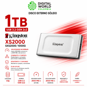 DISCO EXTERNO SOLIDO KINGSTON XS2000 1 TB SXS2000/1000
