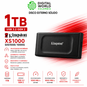 DISCO EXTERNO SOLIDO KINGSTON XS1000 1TB SXS1000/1000G