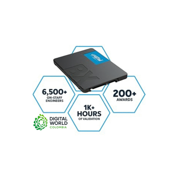 Disco Solido 2tb Crucial BX500 Sata3 3D Nand CT2000BX500SSD1 - Image 4