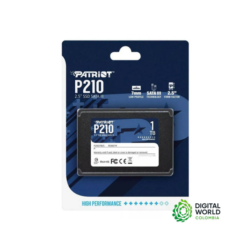 Disco Solido 1TB Sata3 Patriot P210 P210S1TB25