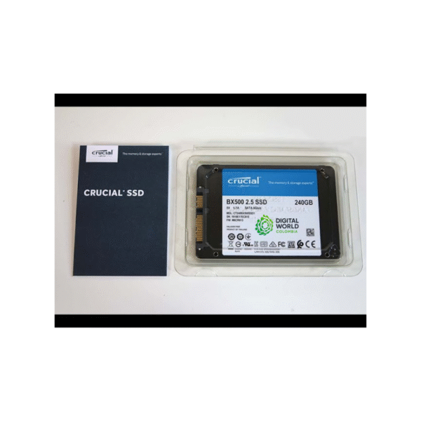 Disco Sólido 240GB Crucial BX500 Sata3 CT240BX500SSD1 - Image 2