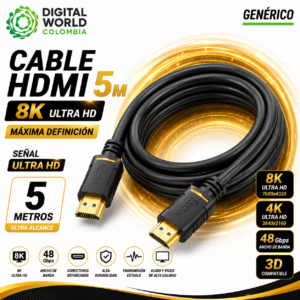 Cable HDMI 5M 8K | Máxima Definición