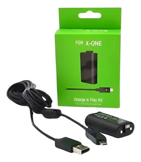 CARGA Y JUEGA XBOX ONE INALAMBRICO DOBLE ORIGINAL