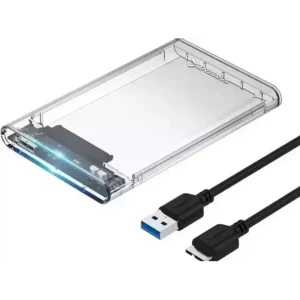 CAJA EXTERNA SATA TRANSPARENTE 2.5 USB 3.0