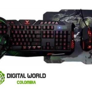 Combo de Teclado Mouse Diadema Pad Mouse