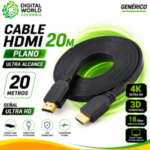 Cable HDMI 20M Plano | Ultra Alcance