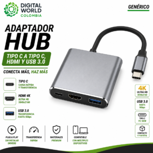 Hub Tipo C 3 en 1 | Expansión Total
