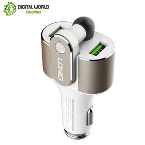 CARGADOR LDNIO DOBLE PARA CARRO + BLUETOOTH CM22