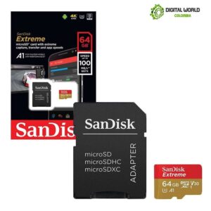 Micro SD Sandisk EXTREME 64GB -100Mb/S A1 667X