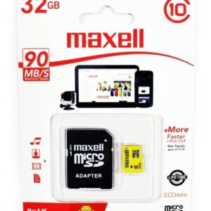Micro SD MAXELL 32GB-90MB/s Clase 10