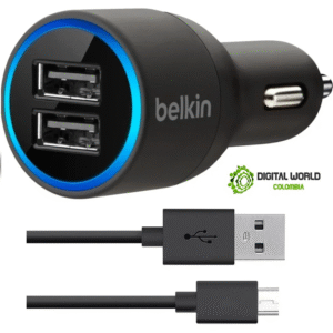 CARGADOR PARA CARRO BELKIN CON CABLE V8