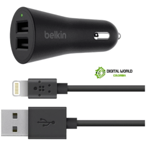CARGADOR PARA CARRO BELKIN CON CABLE LITHING