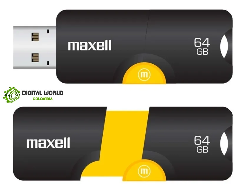 USB 64 GB MAXELL Retractil