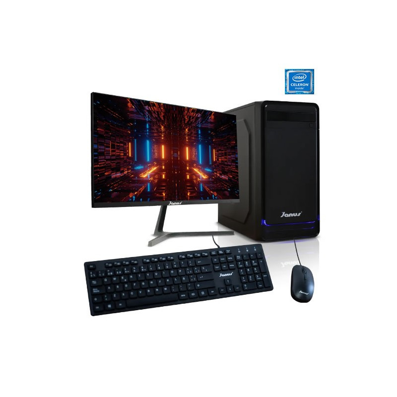 Computador Intel Celeron N4020 8GB Ram Disco 256gb Ssd Monitor 22"