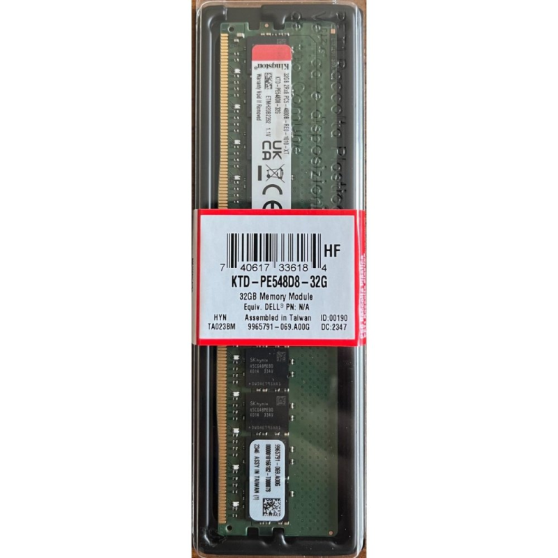 Memoria Ram Kingston 16gb Ddr5 ECC PC5 4800mhz Unbufered