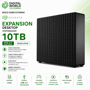 Disco Duro Externo Seagate Expansion Desktop 10TB USB 3.0 3.5" STKP10000400