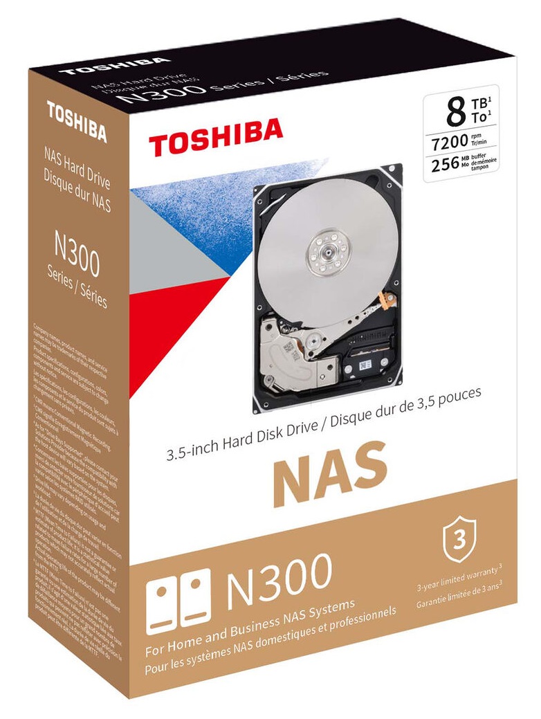 Disco Duro 8tb Nas Toshiba N300 Sata3 7200rpm
