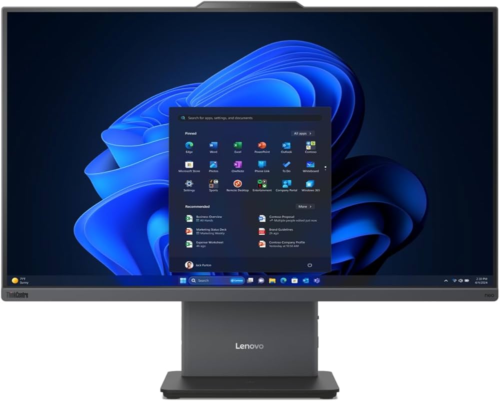 Todo en Uno Lenovo ThinkCentre Neo 50a 24 G5 AiO Core I7-13620H 16GB RAM 512GB SSD W11P 12SB001SLS