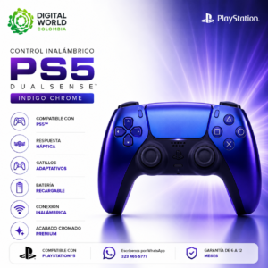 Control Ps5 Dualsense Cromado Indigo Dualsense Cromad