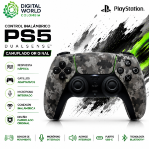 Control PS5 DualSense Camuflado Original Inalámbrico