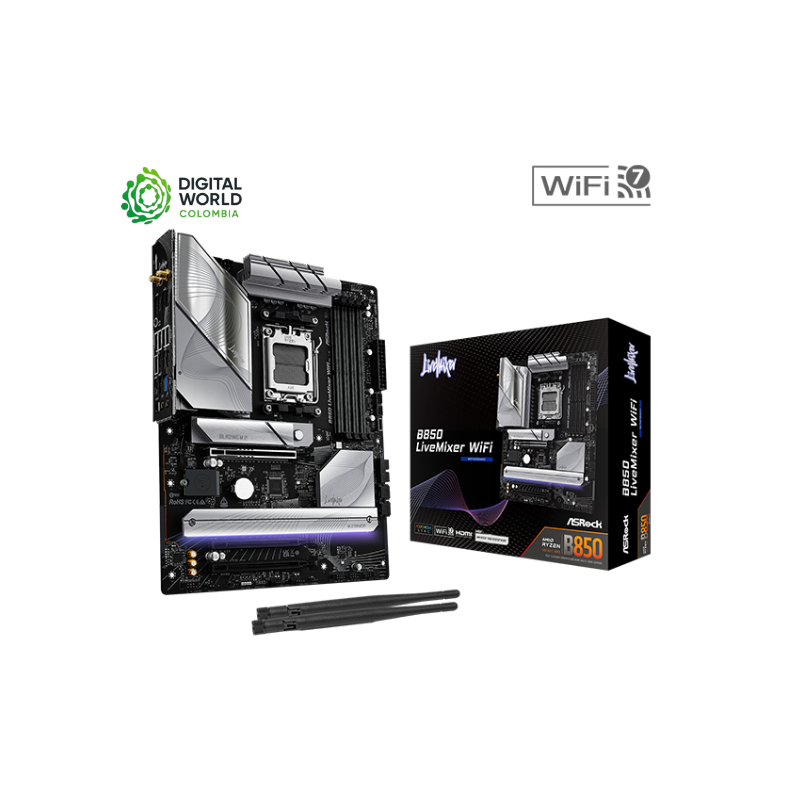 B ASROCK B850 LIVEMIXER WIFI AM5 DDR5 RYZEN ™7000