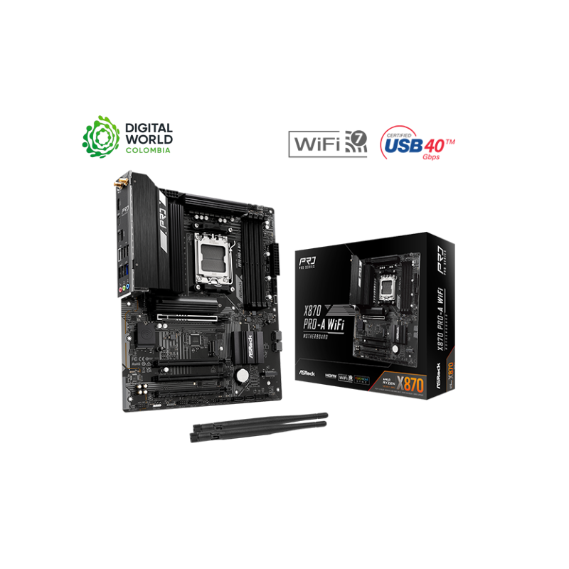 B ASROCK X870 PRO A WIFI AM5 DDR5 RYZEN AMD 7000