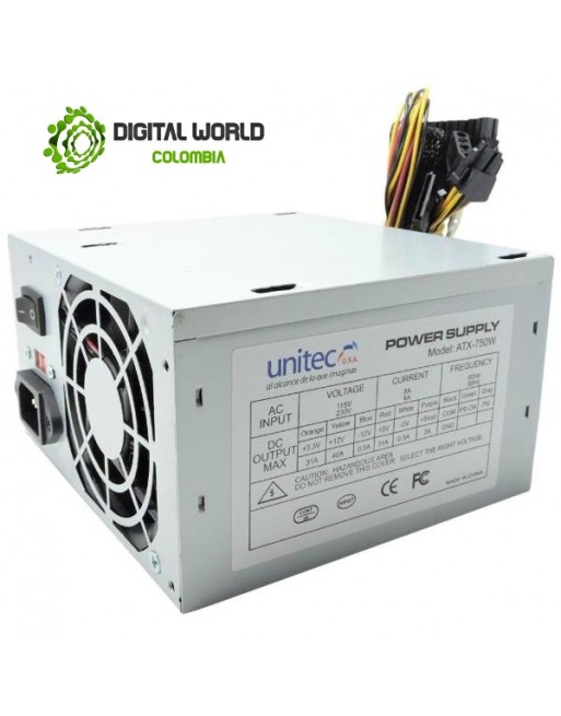 FUENTE DE PODER UNITEC ATX-750w - Image 3