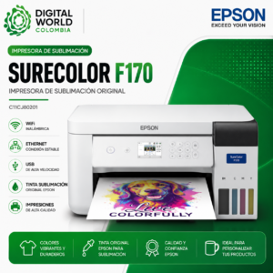 Impresora Epson SureColor F170 Sublimación Original WiFi Ethernet USB C11CJ80201