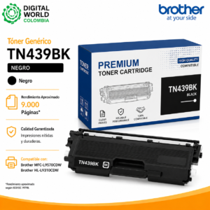 Tóner Genérico Negro TN439BK Compatible para Brother MFC-L9570CDW y HL-L9310CDW