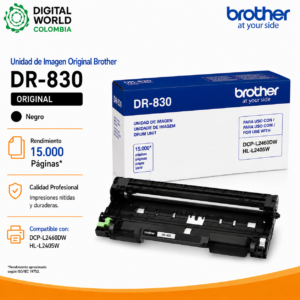 Unidad de Imagen Brother DR830 Original 15.000 Páginas para DCP-L2460DW HL-L2405W