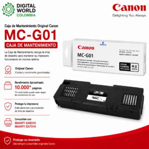 Canon MC-G01 Caja de Mantenimiento Original para MAXIFY GX6010 y GX7010