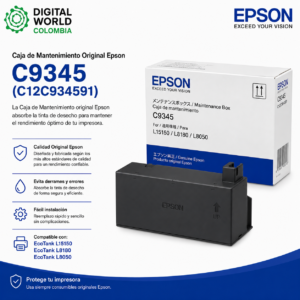 Caja de Mantenimiento Original Epson C9345 (C12C934591) para EcoTank L15150, L8180 y L8050