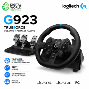 Volante Logitech G923 TRUEFORCE con Pedales para PS5, PS4 y PC