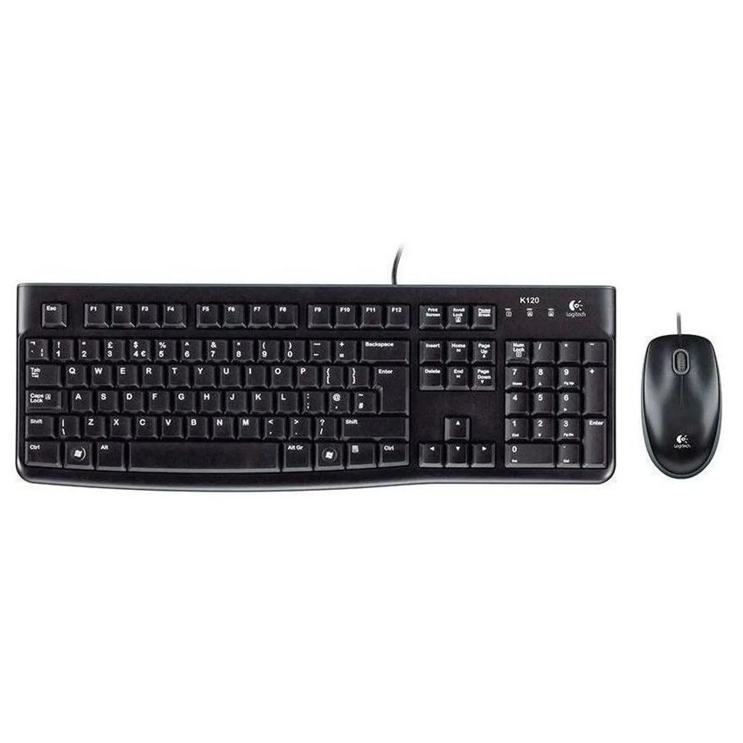 Combo Alámbrico Logitech MK120 Teclado y Mouse USB para PC y Portátil - Image 2