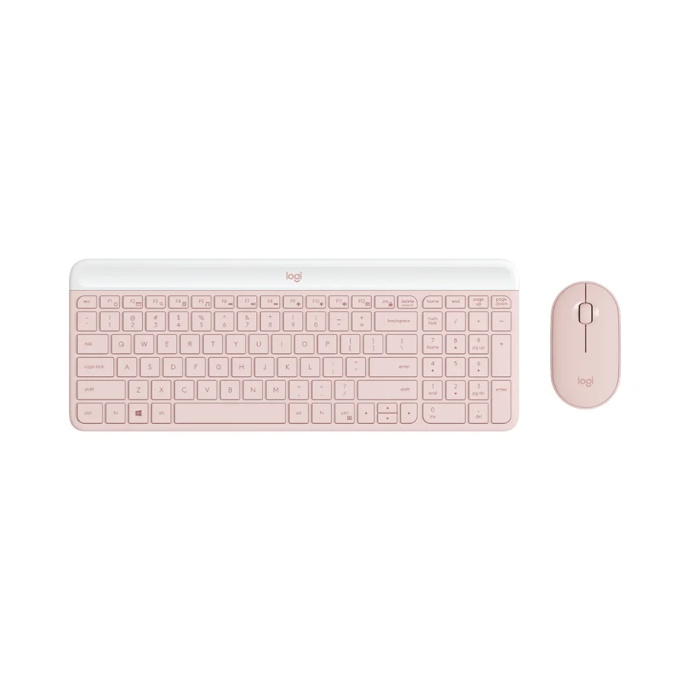 Combo Inalámbrico Logitech MK470 Slim Rosa Teclado y Mouse con Receptor USB 2.4 GHz - Image 2