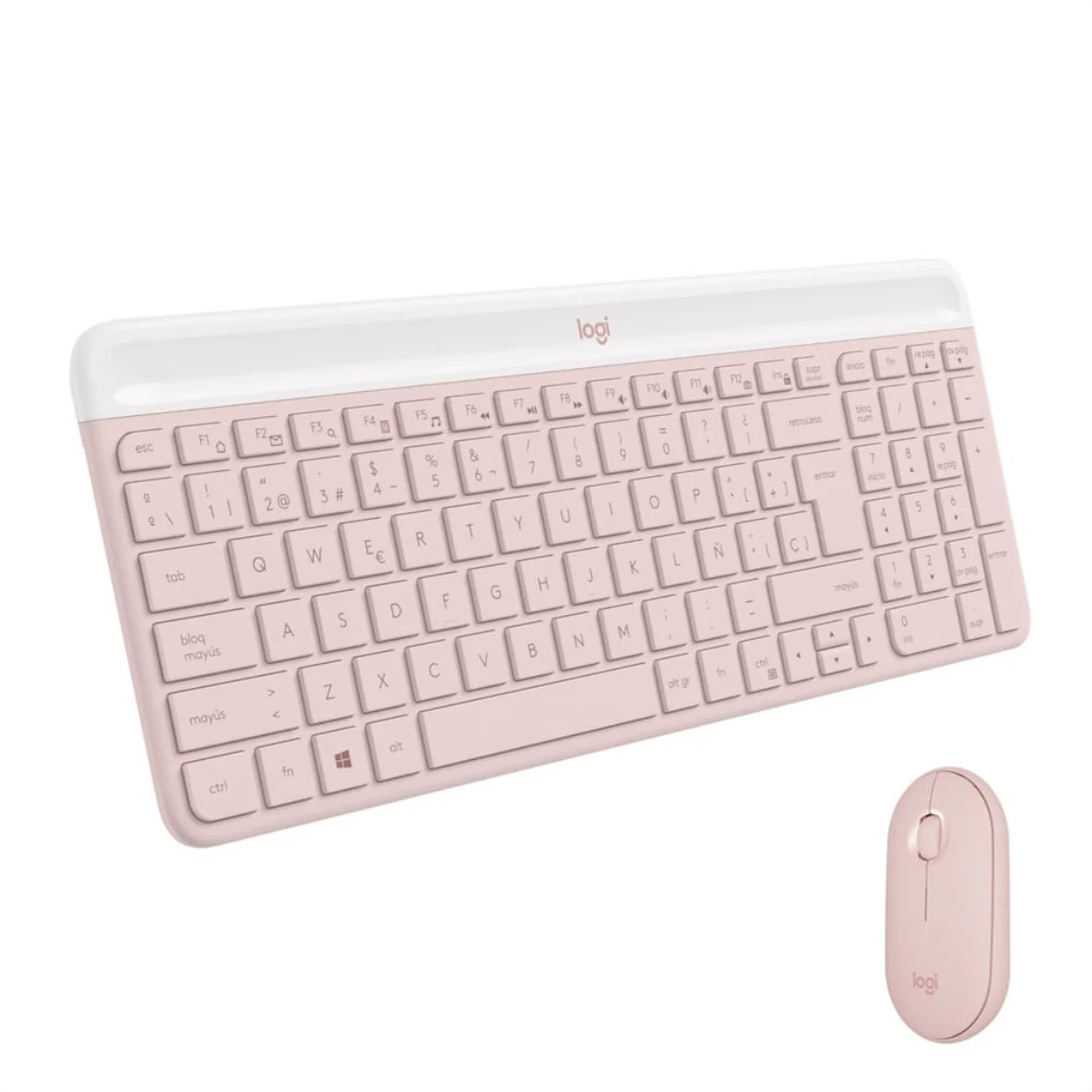 Combo Inalámbrico Logitech MK470 Slim Rosa Teclado y Mouse con Receptor USB 2.4 GHz - Image 3
