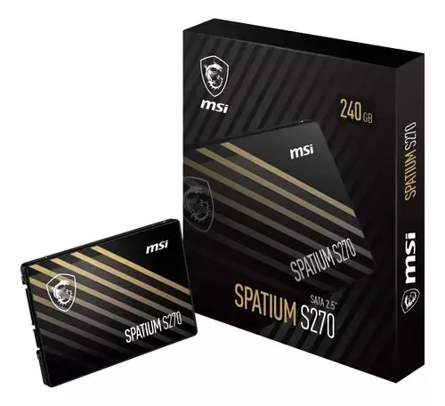 Disco Sólido Interno MSI SPATIUM S270 240GB SATA III 2.5" SSD 3D NAND para PC y Portátil - Image 4
