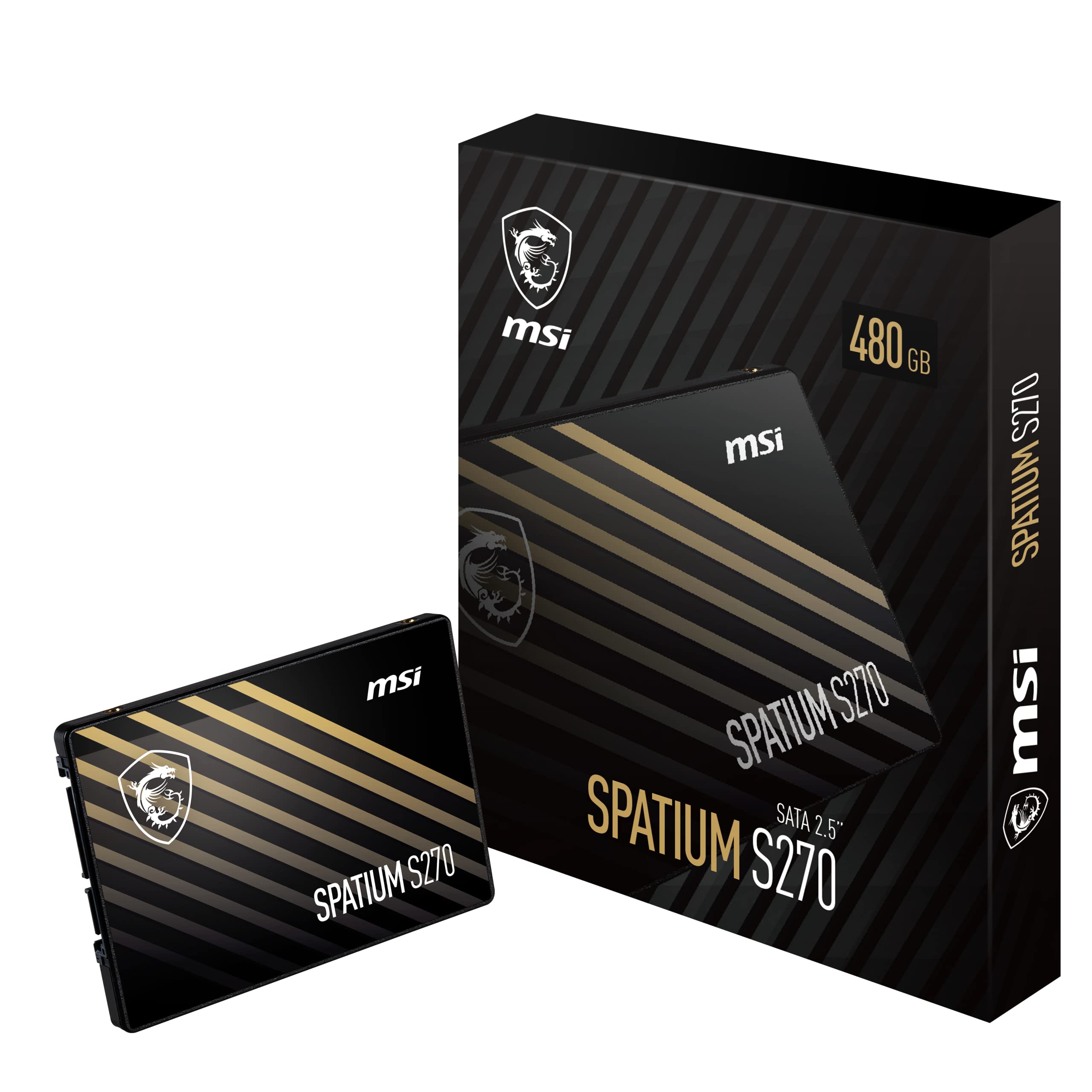 Disco Sólido Interno MSI SPATIUM S270 480GB SATA III 2.5" SSD 3D NAND para PC y Portátil - Image 3