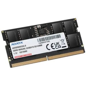 Memoria RAM ADATA 32GB DDR5 5600MHz SODIMM para Portátil