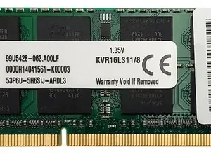 Memoria RAM Kingston 8GB DDR3L 1600MHz SODIMM PC3L-12800 para Portátil