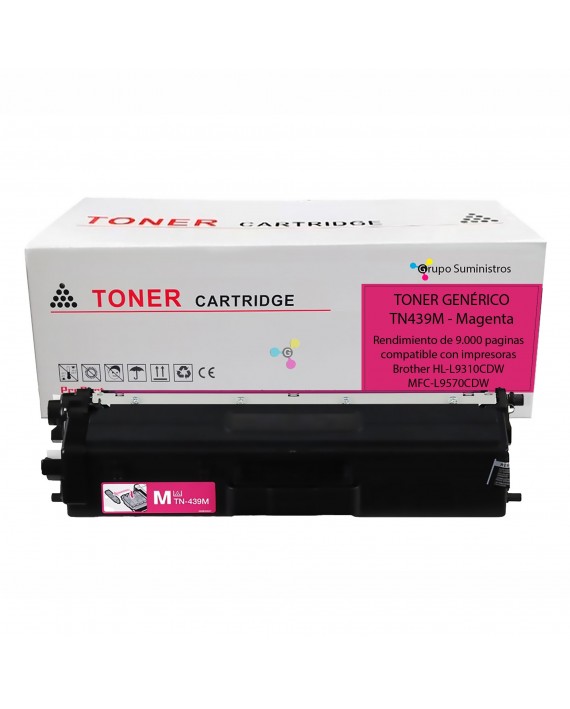 Tóner Original Brother TN-439M Magenta Alto Rendimiento para MFC-L9570CDW y HL-L9310CDW