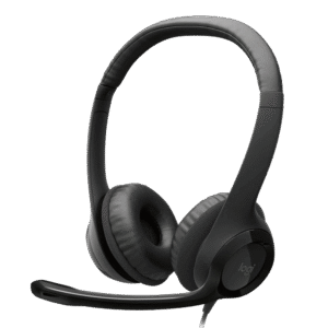 Diadema Logitech H390 Estéreo USB Alámbrica con Micrófono y Control de Volumen Negra