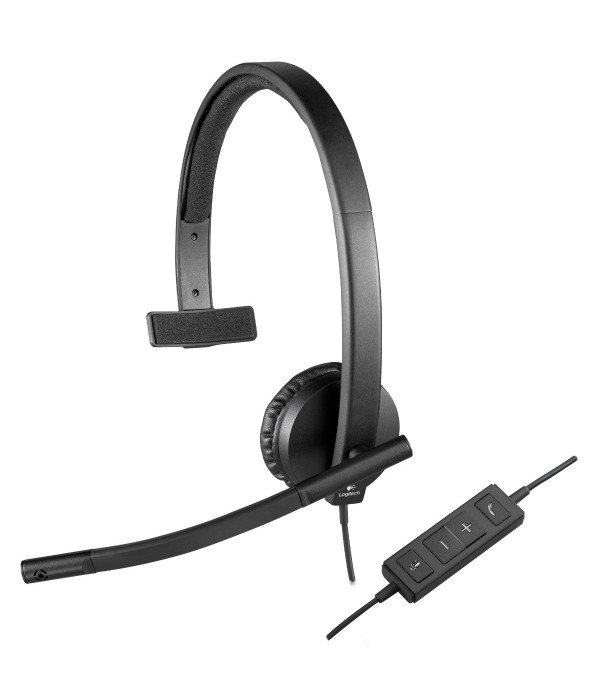 Diadema Logitech H570e Stereo USB Profesional con Micrófono con Cancelación de Ruido