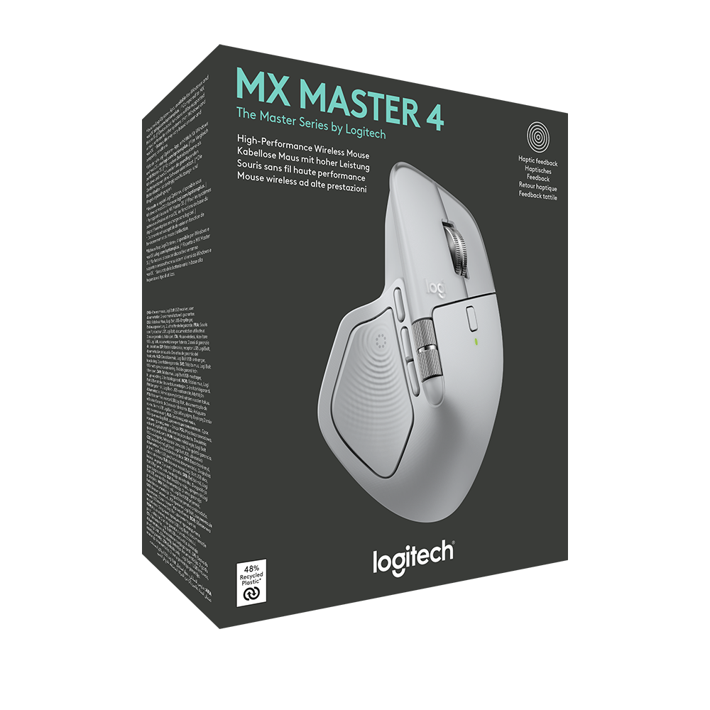 Mouse Logitech MX Master 4 Inalámbrico Bluetooth Multi-Dispositivo Negro
